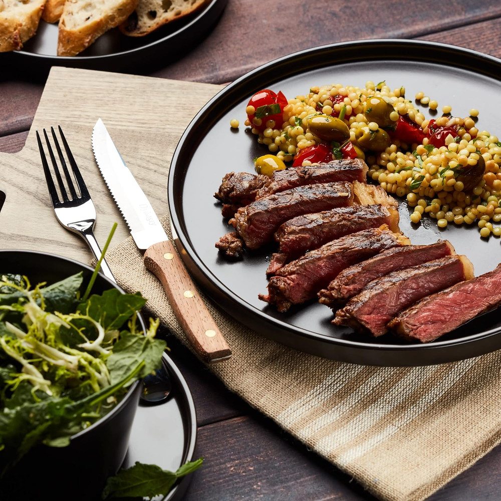 Stone Lain Celina Stoneware 16 Piece Modern Dinnerware Set, Plates