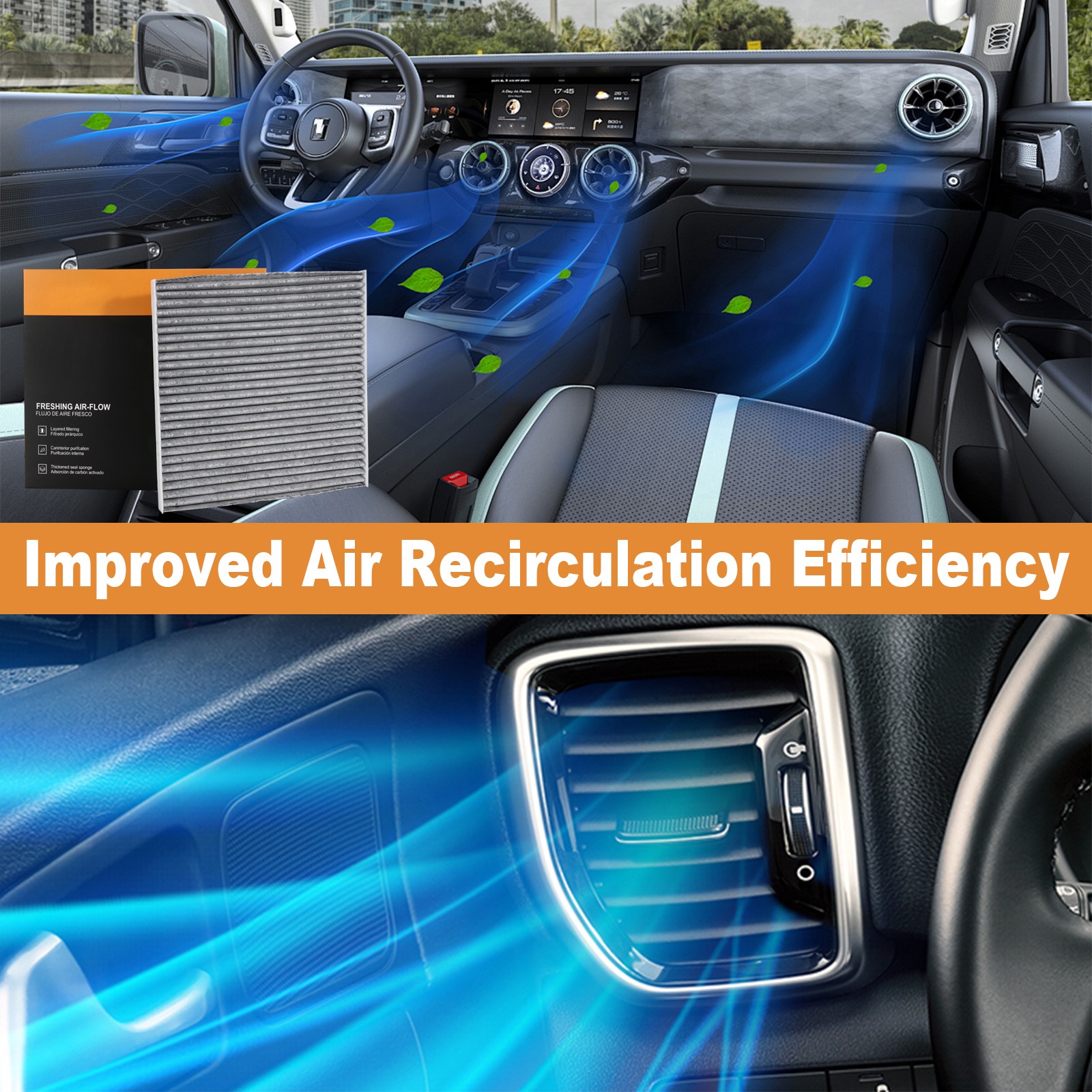 Cabin AC Fresh Air FIlter For Civic CRV CRZ Odyssey Fit Insight Integra TLX RDX