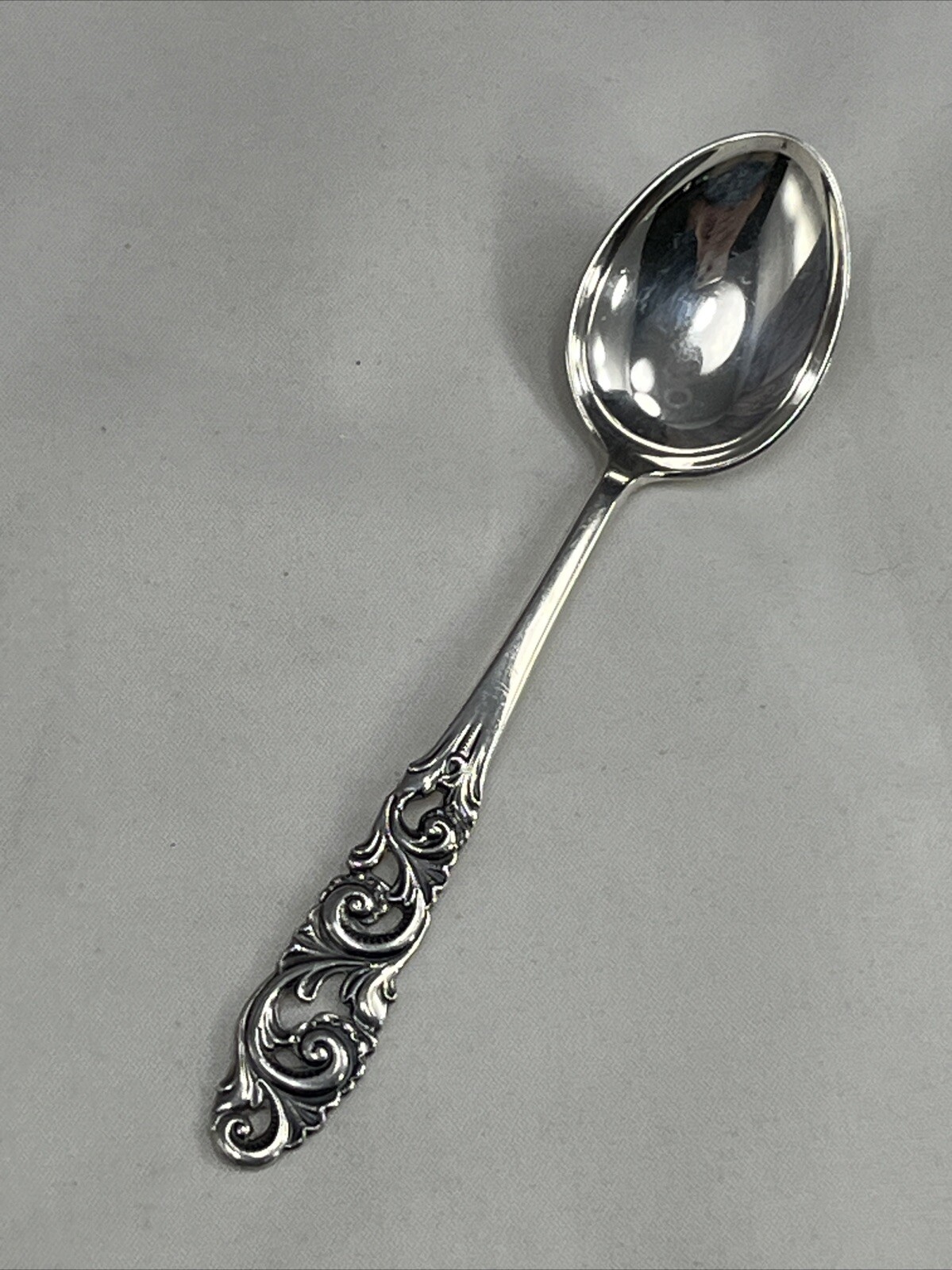 Mylius Brodrene Tele Norway 830 Silver Demitasse Spoon 4.5" 10 grams sterling M3