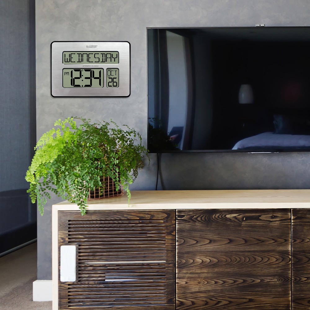 513-1419 La Crosse Technology 2" Numbers Atomic Digital Wall Clock - Open Box