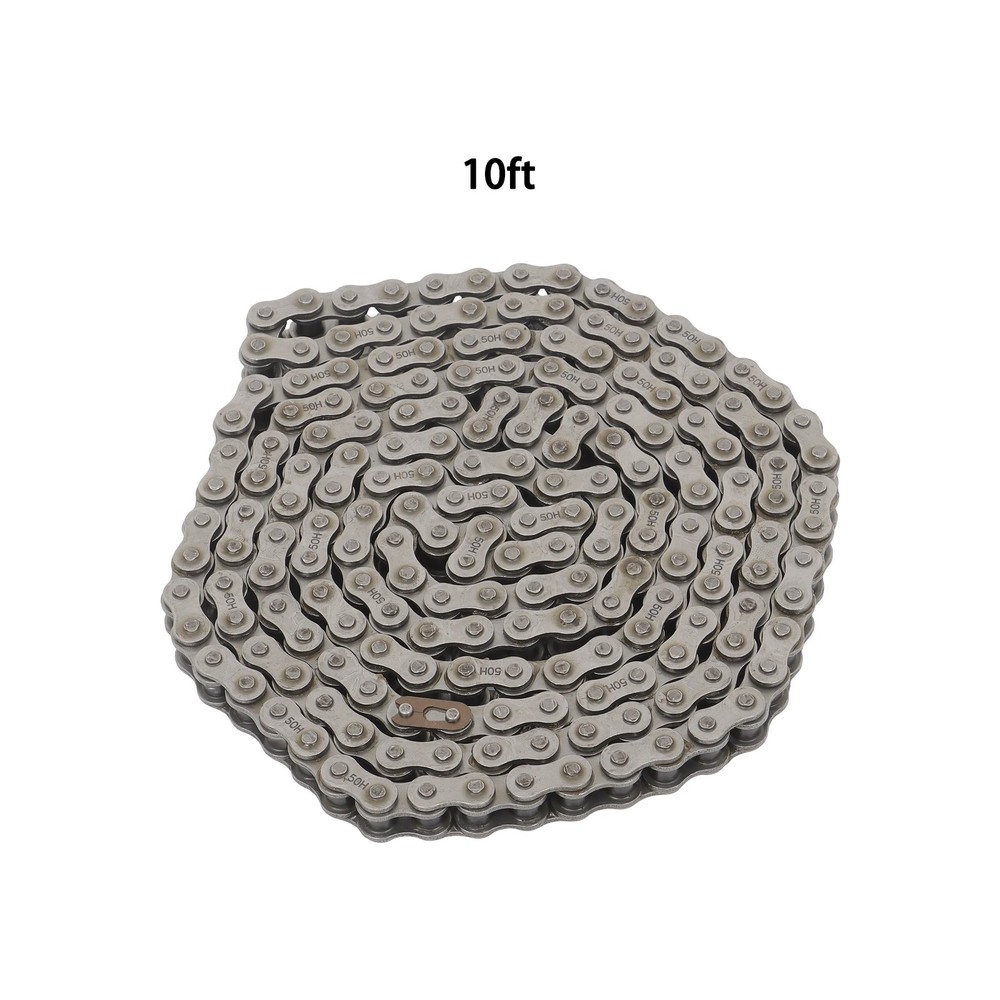 #50-2 Duplex Roller Chain 10 Feet with 2 Connecting Link