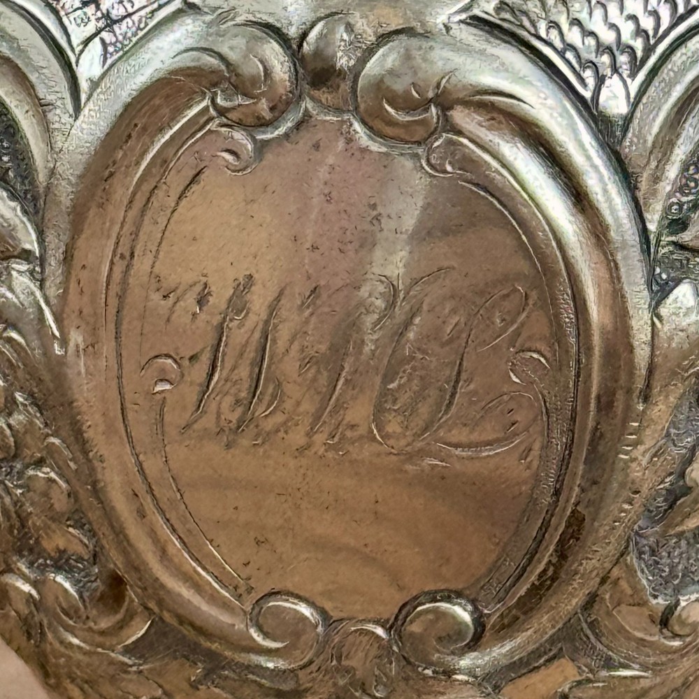 Silver Plate Engraved Creamer