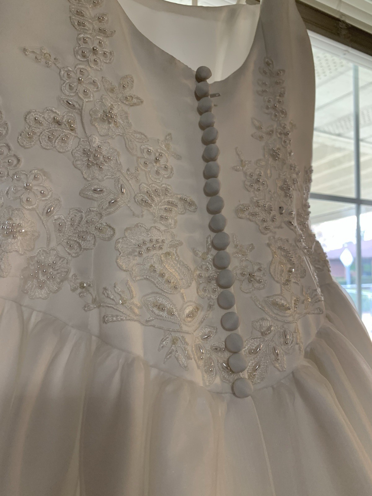 Vintage White Wedding Dress Bridal Originals Pearls Sequins Size 6 READ