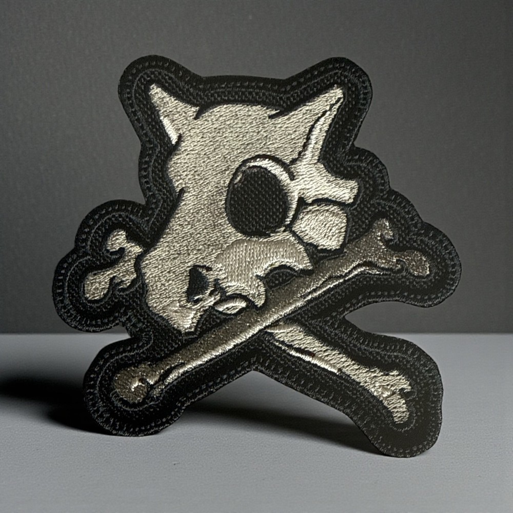 Cubone Skull Embroidery Patch Multi Sizes 4" - 6"- 13'