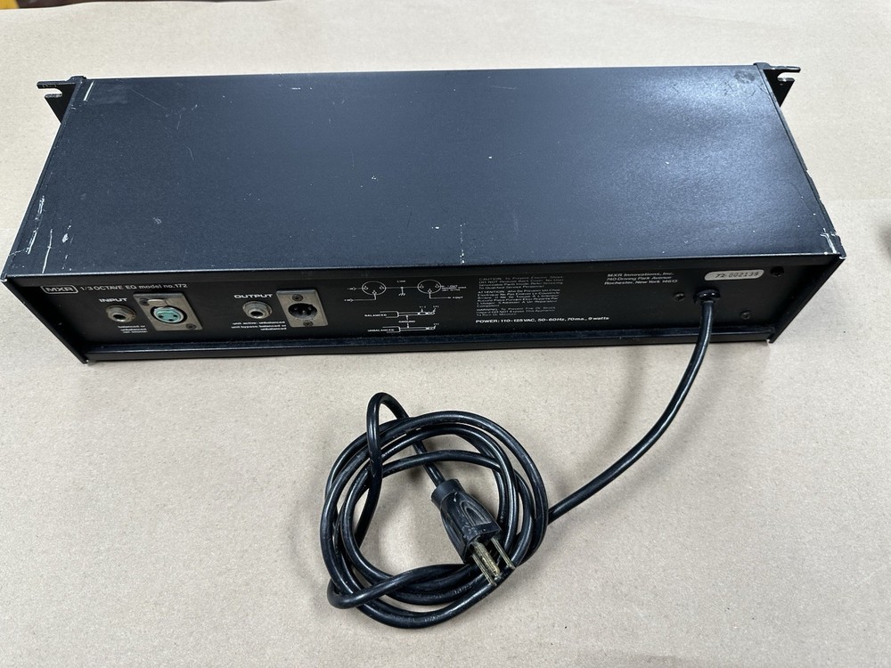 MXR Graphic Equalizers- 1/3 Octave EQ No. 172 & EQ