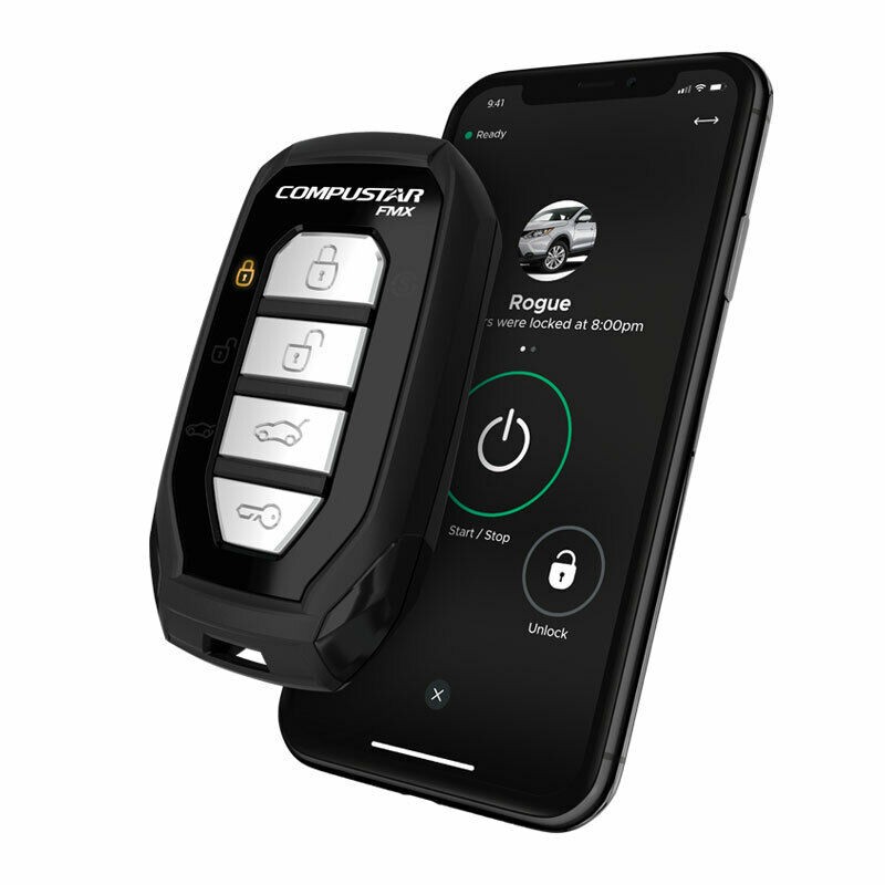 Compustar CSX4900-S 4-Button 2-Way 3000' Remote Auto Car Start System & Drone LT