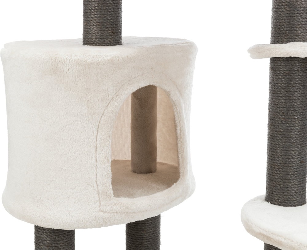 Moriles Gray Cat Tower with Scratching Posts, Condo, Hammock, Padded Platform