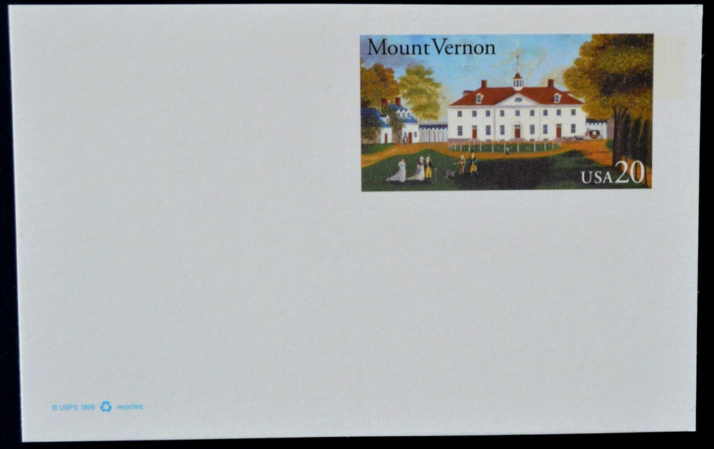 1999 US Sc. #UX305 postal card, 20 cent, mint, sharp corners, excellent shape