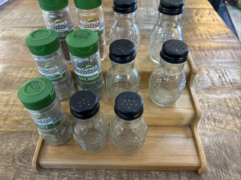 Bamboo Spice Rack Three Tier - Great Condition - Rack Only