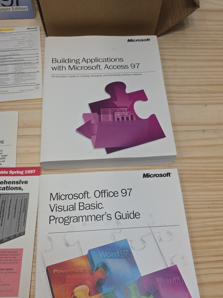 Microsoft Office 97 Developer & Professional Edition CD-ROMs Open Box Free Shipp