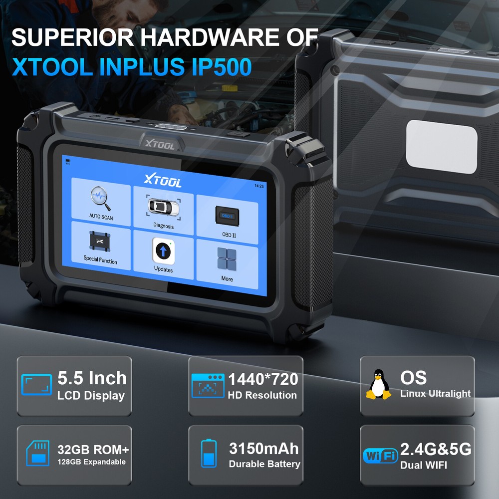 XTOOL IP500 for BMW Car Bidirectional OBD2 Scanner Diagnostic Tool ECU Coding