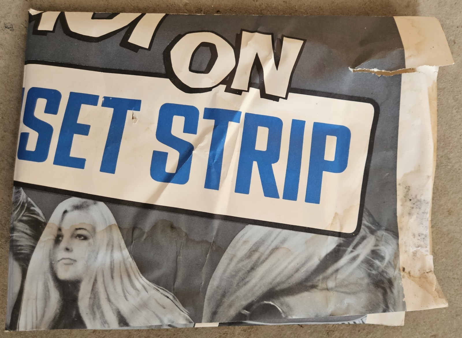 Vintage Original Riot On Sunset Strip 1967 Movie Film Poster SEE DAMAGE RARE🌴🎬