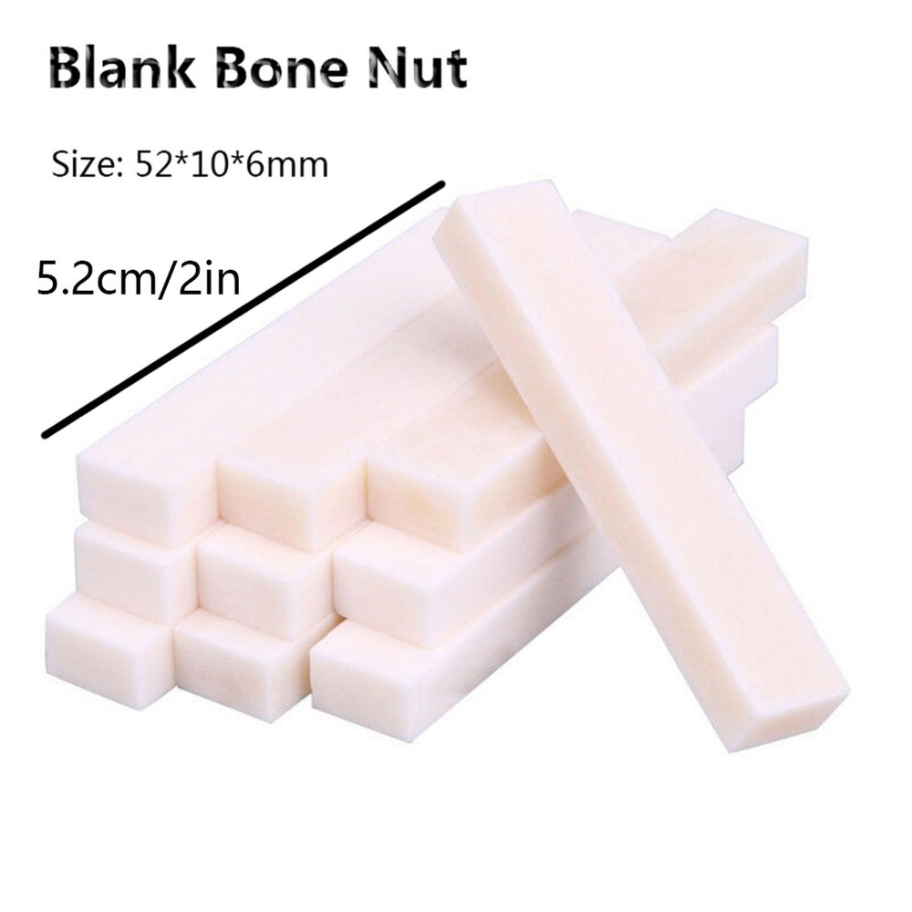 5PCS Hard Buffalo Bone Blank Saddle Nut for Accoustic Classical Guitar DIY