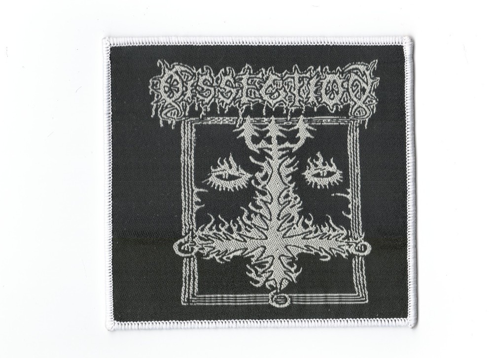 DISSECTION, SEW ON WHITE BORDER WOVEN PATCH