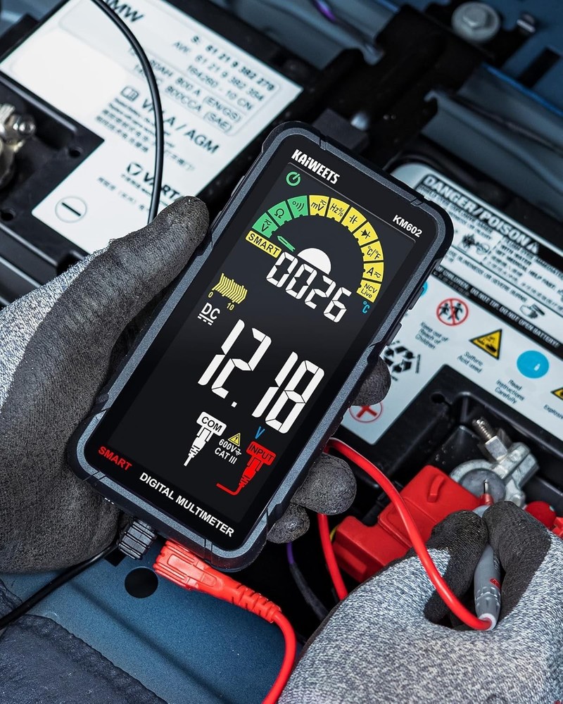 Smart Multimeter Rechargeable Electrical Tester with Auto Ranging Digital Vol...