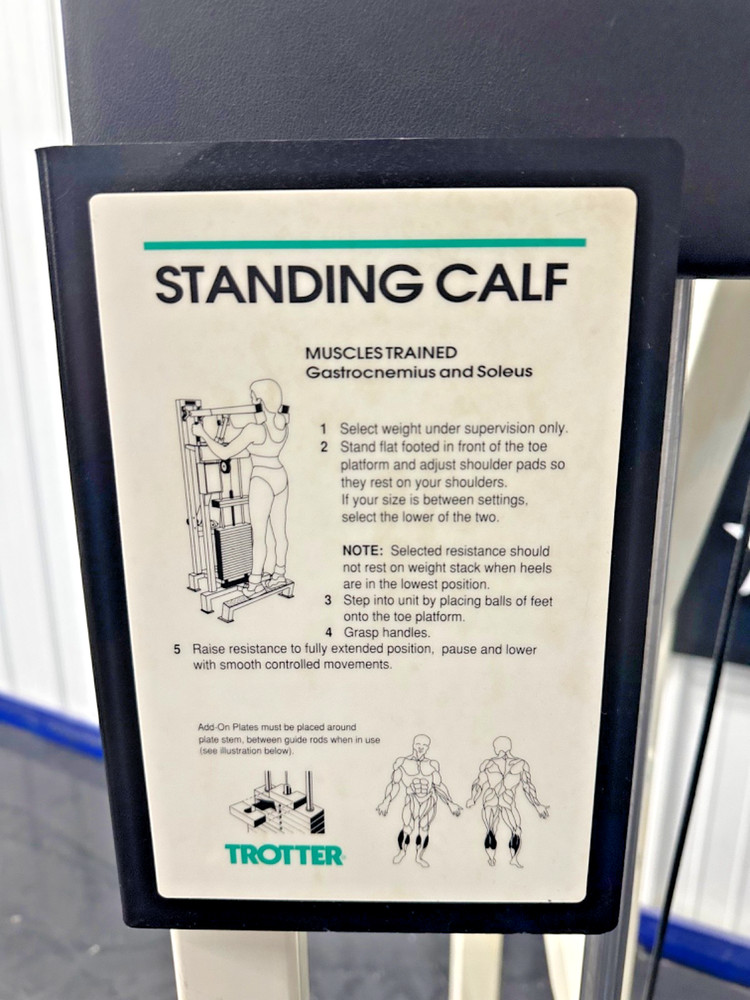 Trotter | Standing Calf Raise w/ 300lbs Weight Stack