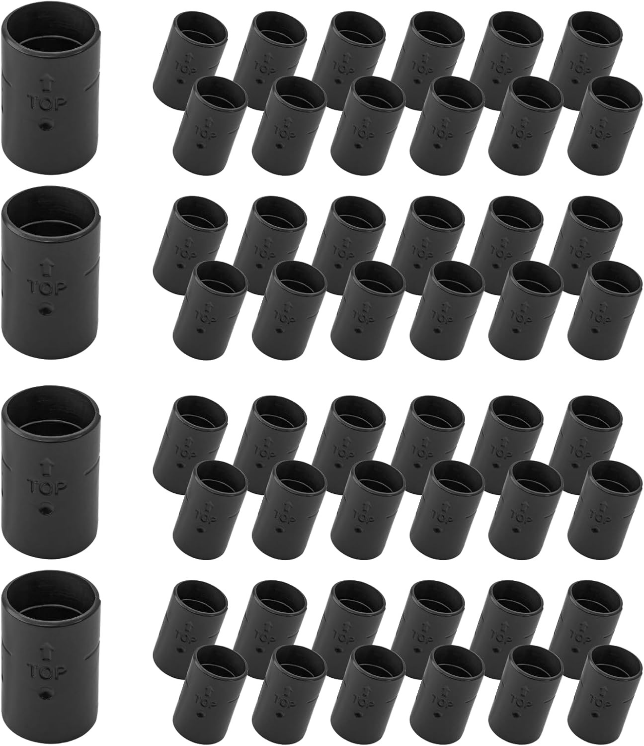 52 Pcs 1 Inch Wire Shelf Clips Plastic Shelf Lock Clips for 1" Post Shelving ...