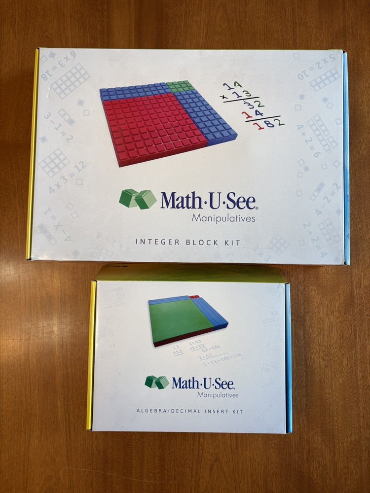 Math-U-See Integer Block Kit AND Algebra/Decimal Insert Kit Homeschool Math
