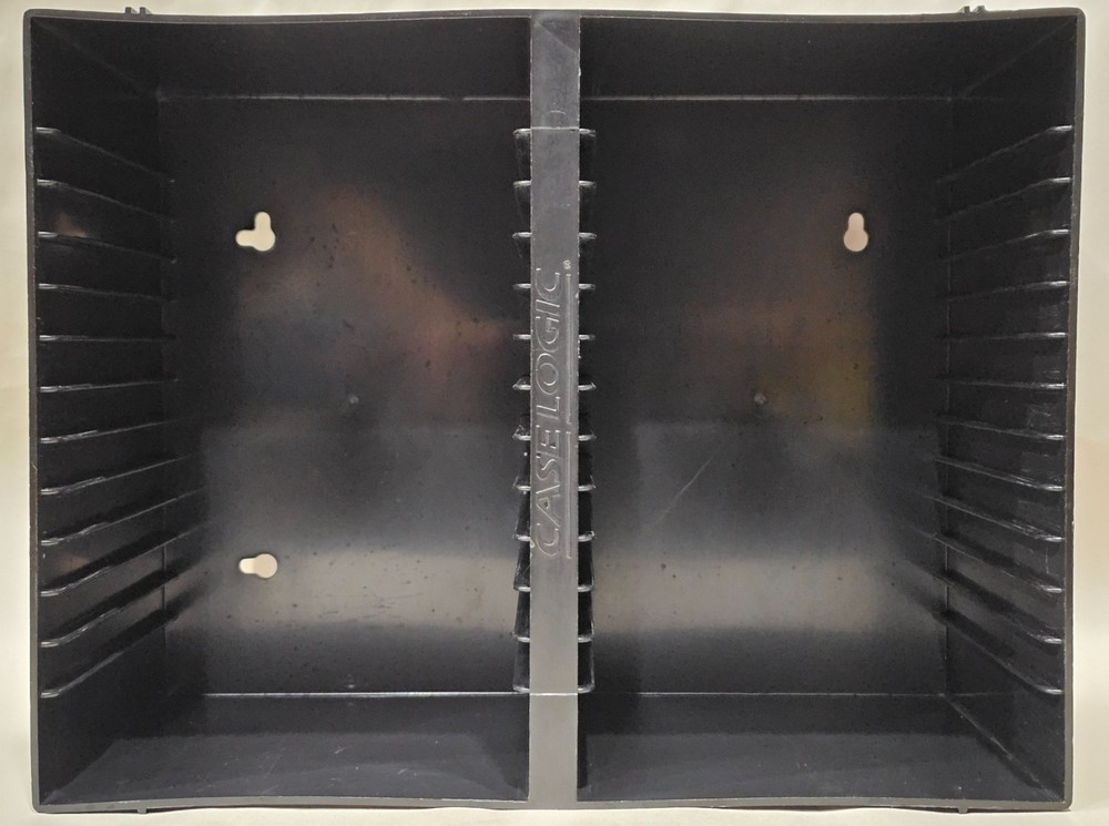 Case Logic CD Storage Rack, Plastic Stack Wall-Mount, holds 22 single & 4 Double