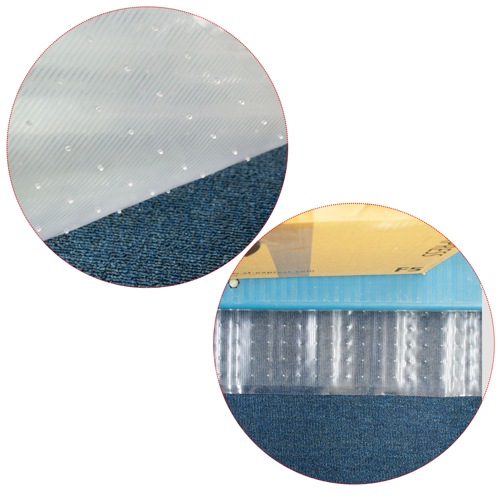 HFS(R) 27IN X 12FT Clear PVC Anti-Slip Heavy Duty Floor Runner Rug Protector