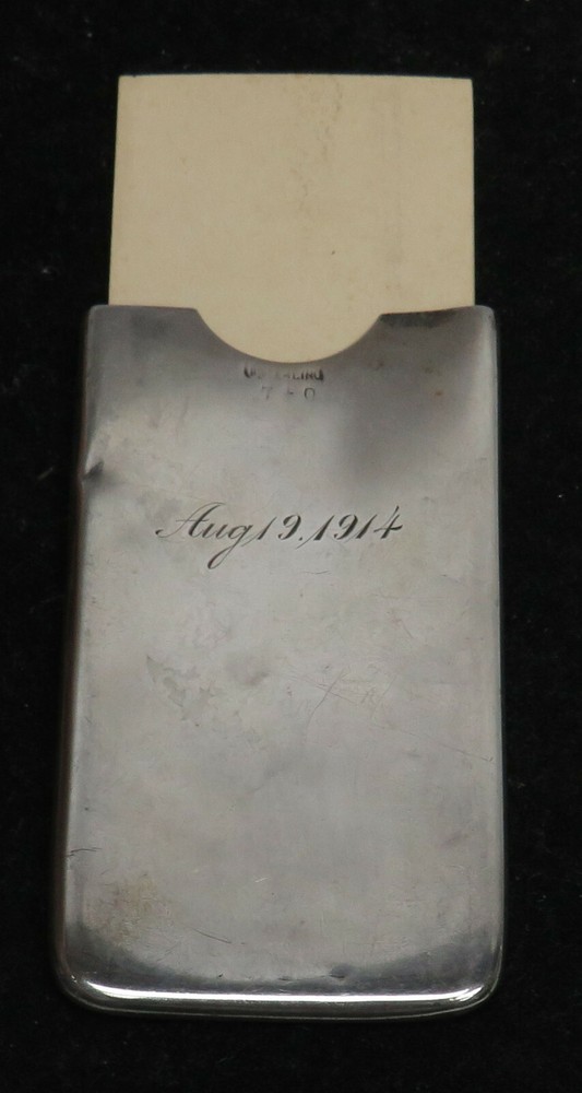 VICTORIAN ERA STERLING SILVER CALLING CARD CASE