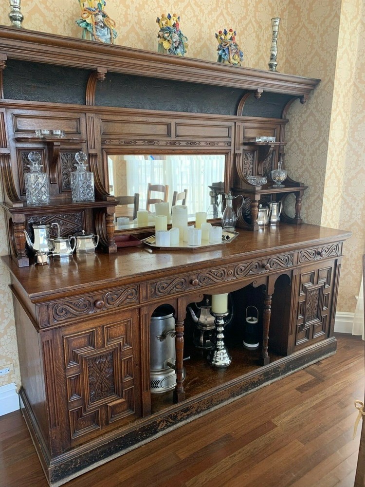 Antique Victorian Oak Sideboard