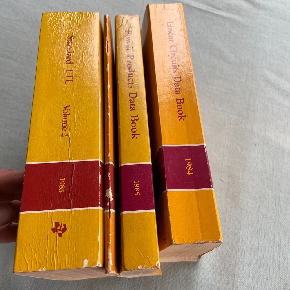 Book Lot Texas Instruments TTL Data V 2 Linear Circuits Field Logic Programmable