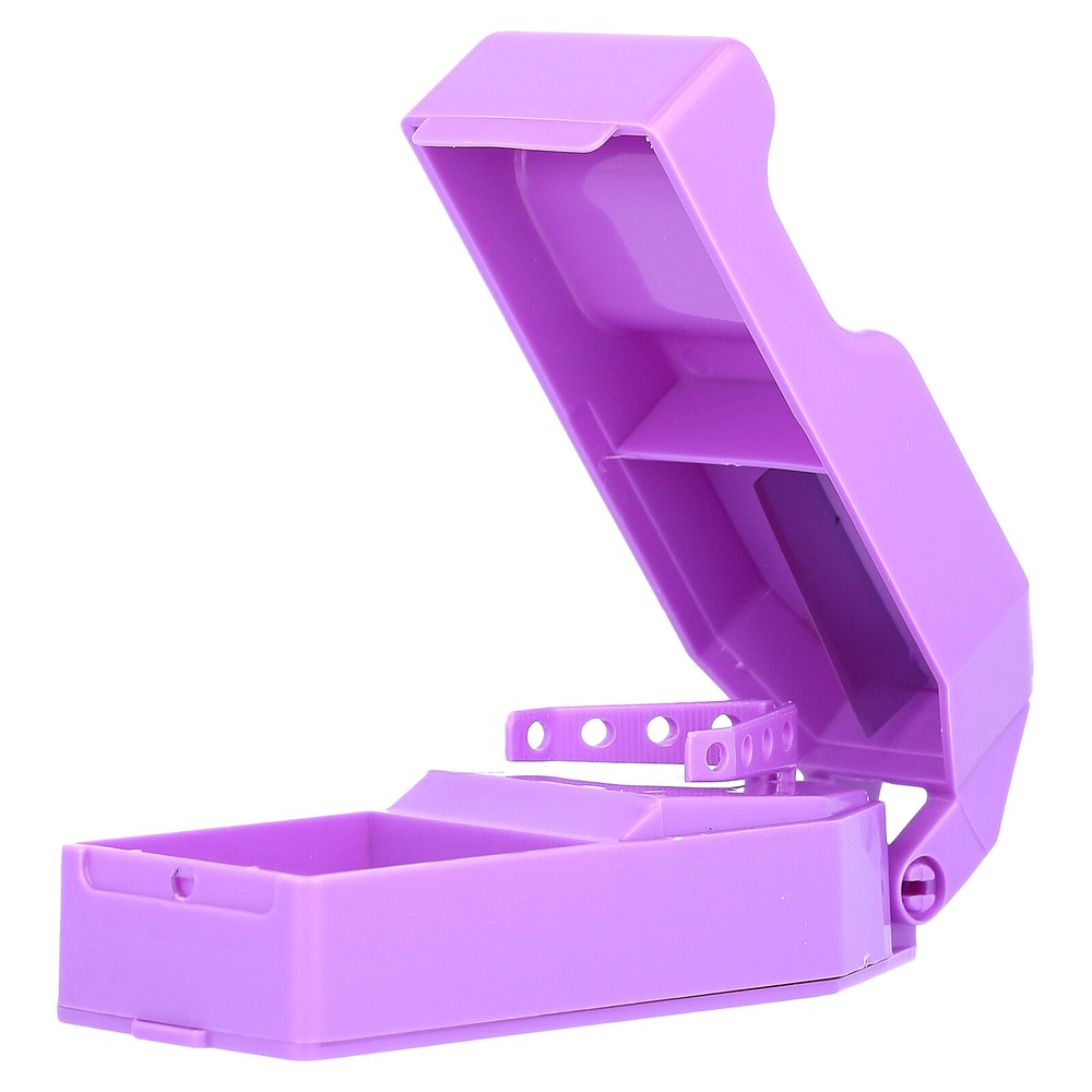Pill Cutter, With Three Storage Compartments, Purple, 1 Count