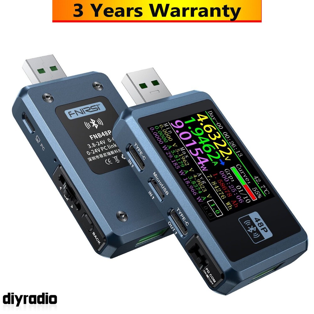 FNB48P Bluetooth Version Blue High Quality USB Tester +Bluetooth for Charge Test
