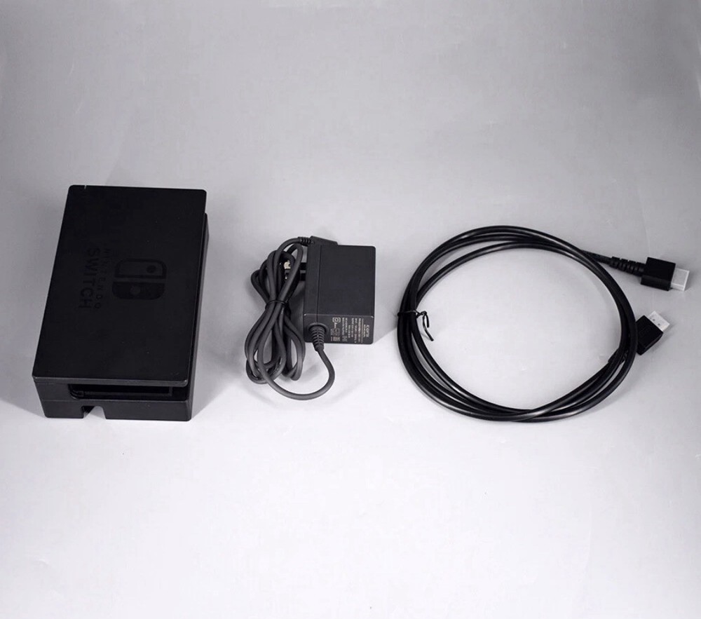 Original Nintendo Switch Charging Dock & AC Adapter Power Cable & HDMI CABLE Set