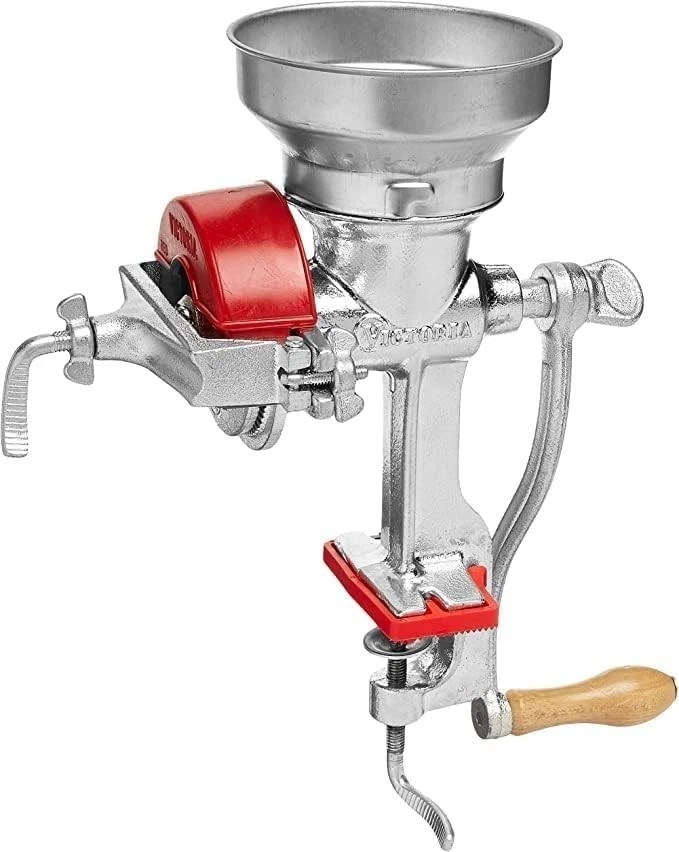 Versatile Cast Iron Grain Grinder with Adjustable Features for Home Use