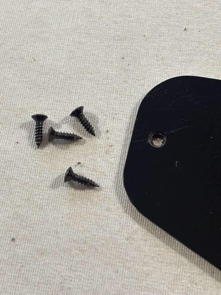 1990 Squier II Stratocaster Electronics Control Cavity Cover Plate Shielded & HW