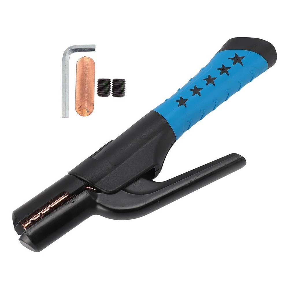 Electrode Holder 500A with Solid Jaw Mechanism for Safe Welding Work