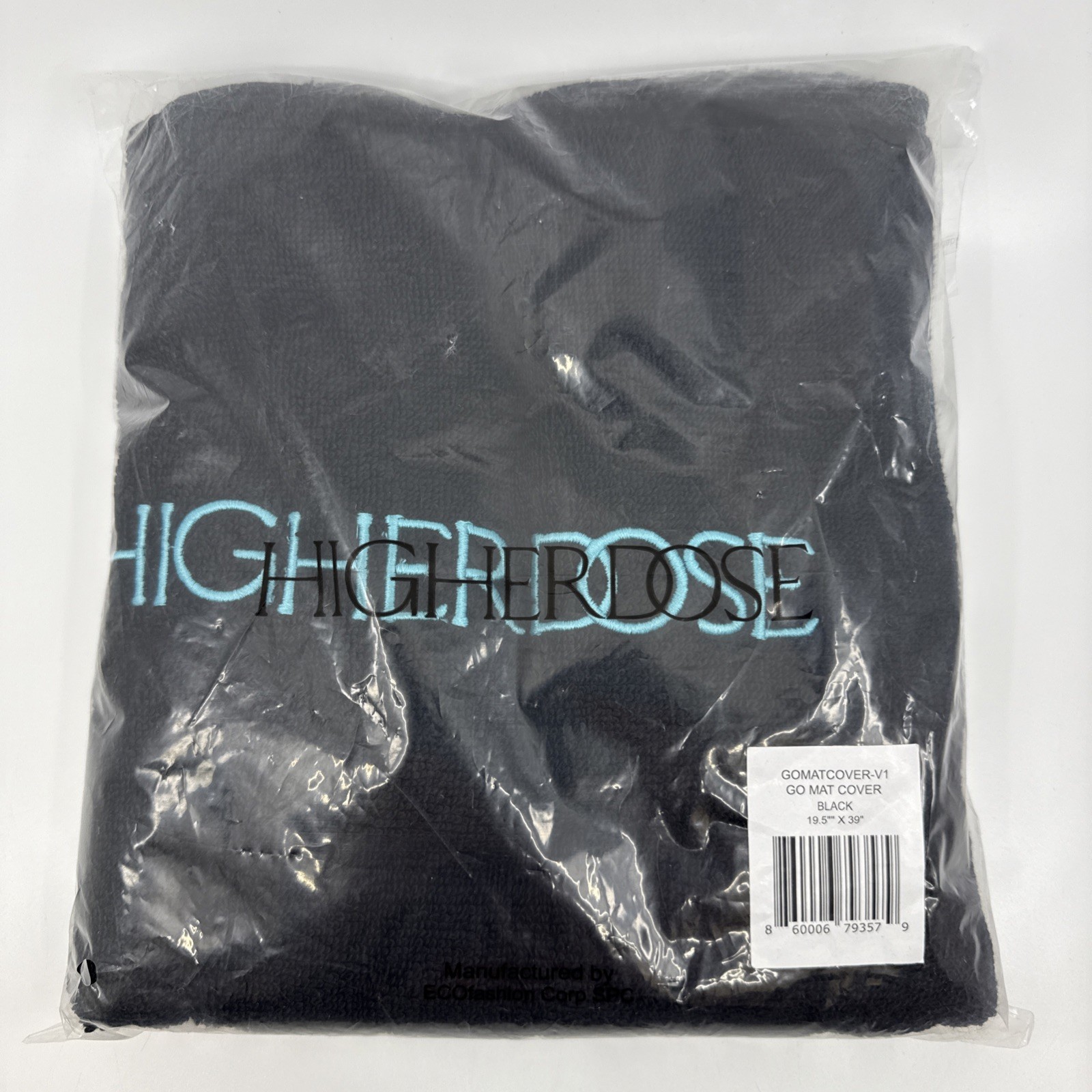 HIGHERDOSE Higher Dose Go Mat Cover GOTS-Certified Organic Cotton 19.5"x39"