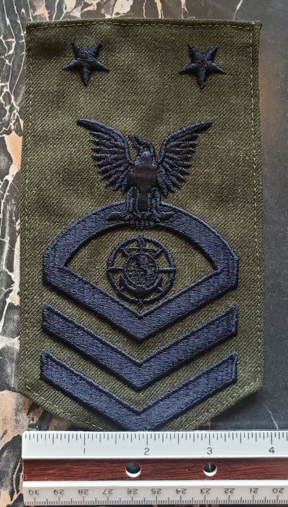 US Navy Religious Program Specialist Green Wool 4" Patch for USMC RPCM MCPO E-9