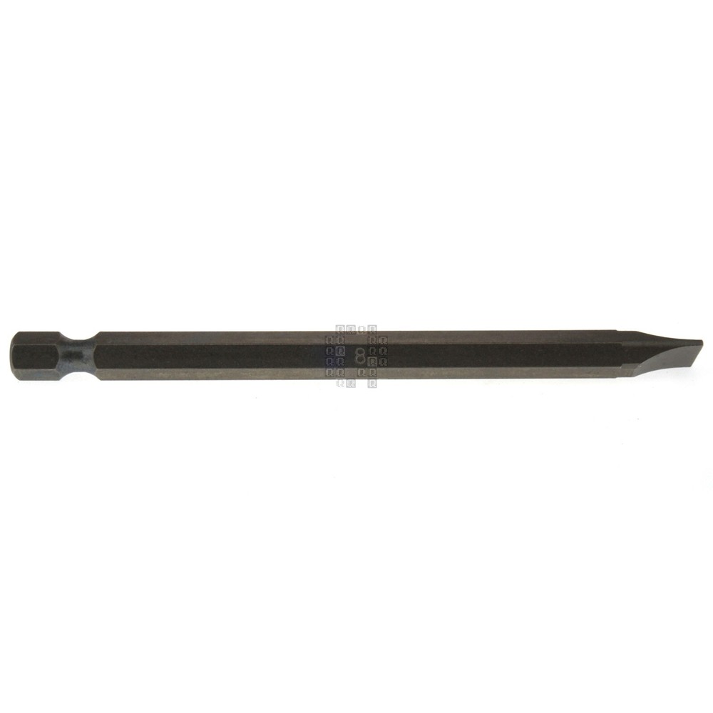 BLU-MOL 00820 #8 Slotted Screwdriver Bit, 4" Length