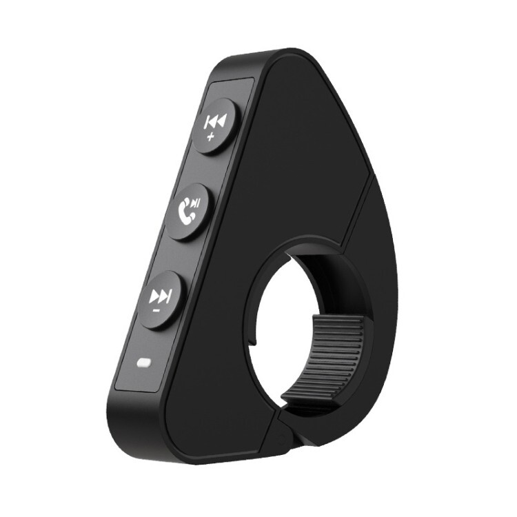 Q15 Bluetooth Motorcycle Handlebar Remote - Wireless Control, Phone Button,Black