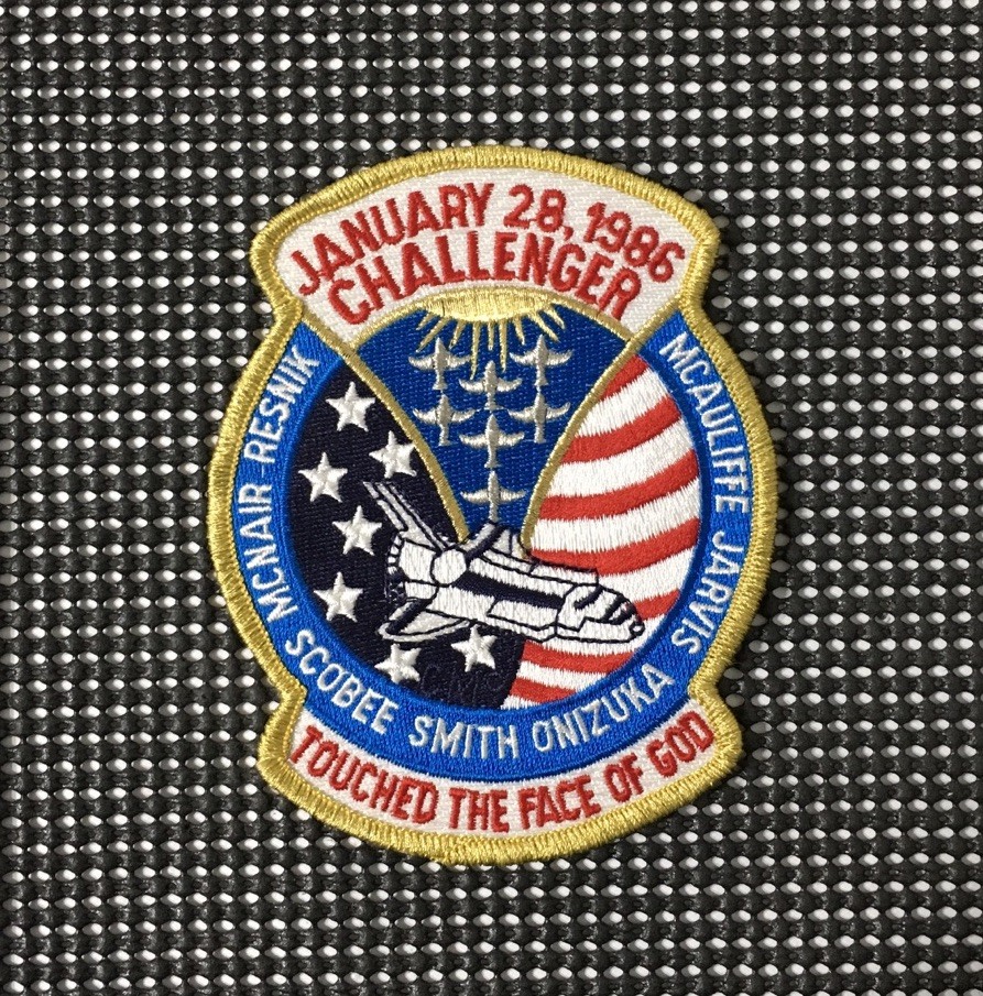 VINTAGE NASA SPACE SHUTTLE CHALLENGER CREW 1986 MEMORIAL SPACE PATCH