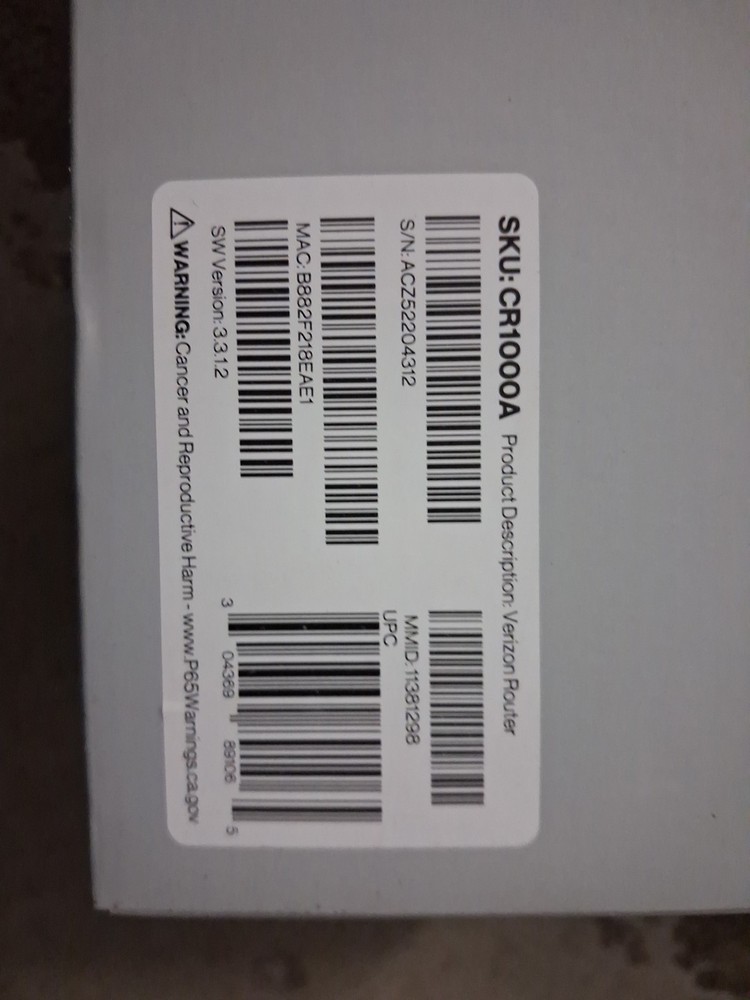 Verizon Router CR1000A 2024 Unopened