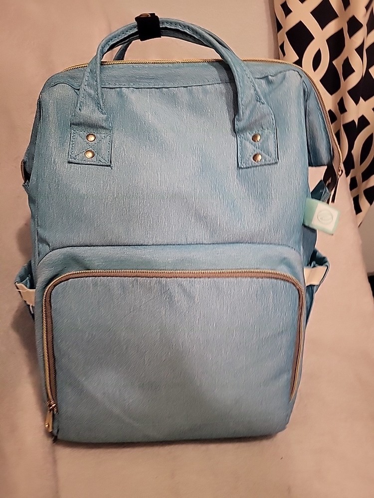 AFBP Breast pump diaper Bag Backpack Baby Blue Or Use As A Backpack