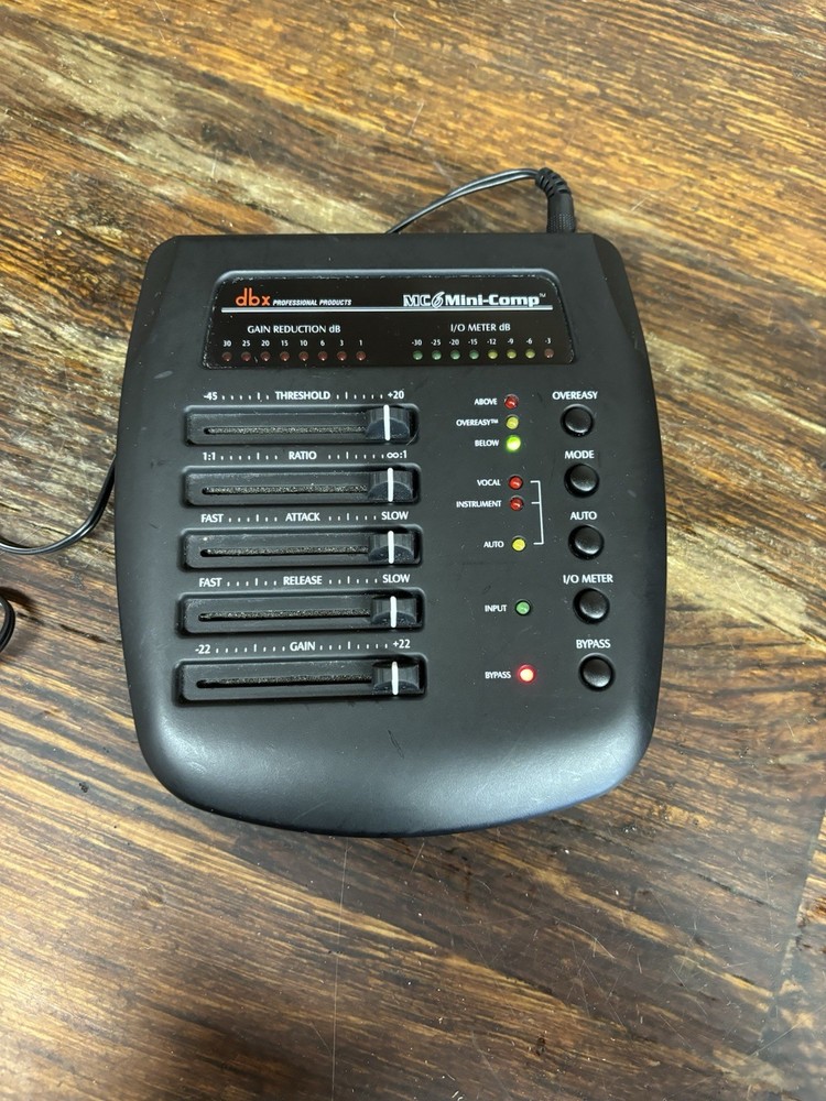 dbx Professional Products MC6 Mini-Comp DBX Desktop Compressor Unit & AC Adaptor