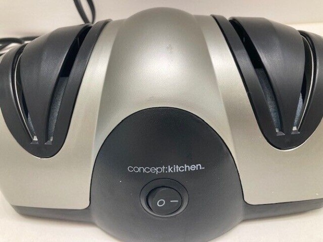 Precision Electric Knife Sharpener Concept: Kitchen Dual Stage "Sapphirite" USA