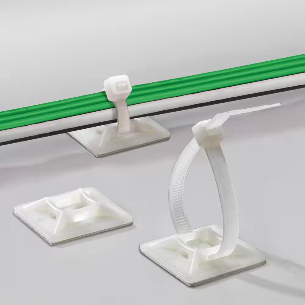 1 In. Mounting Base, Natural (100-Pack)