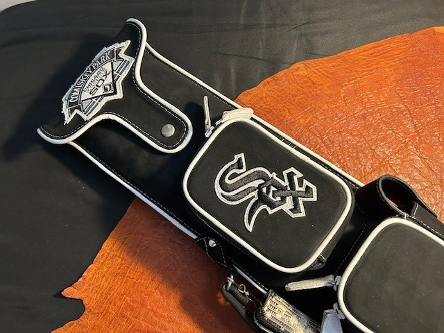Gil Castillo CUE CASE 2x4 Leather Chicago White Sox Theme.