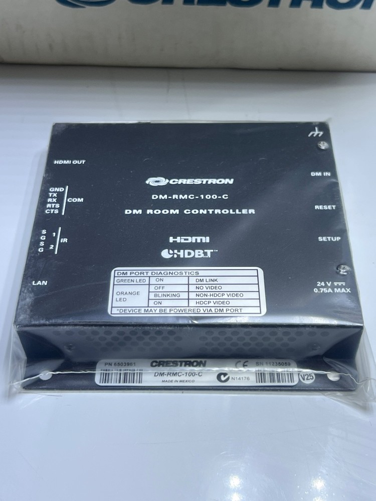 CRESTRON DM-RMC-100-C ROOM CONTROLLER UNIT 6503961