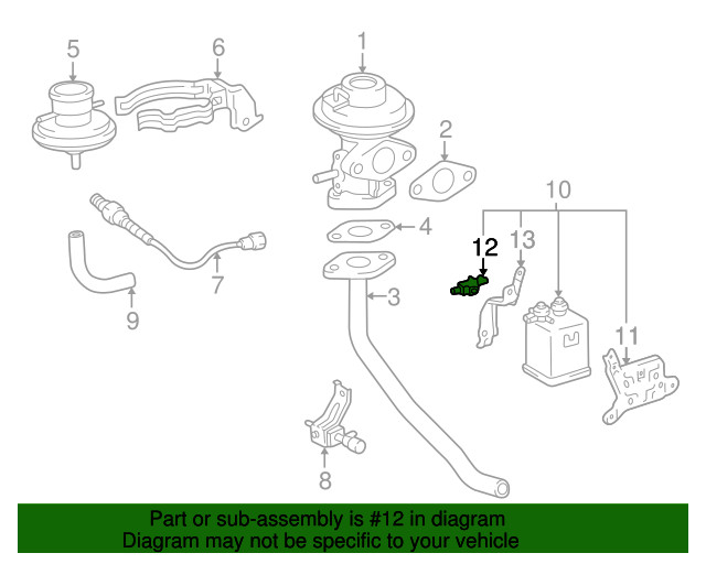 GENUINE TOYOTA CAMRY SOLARA LEXUS ES300 GS300 VACUUM SWITCHING VALVE 90910-12271