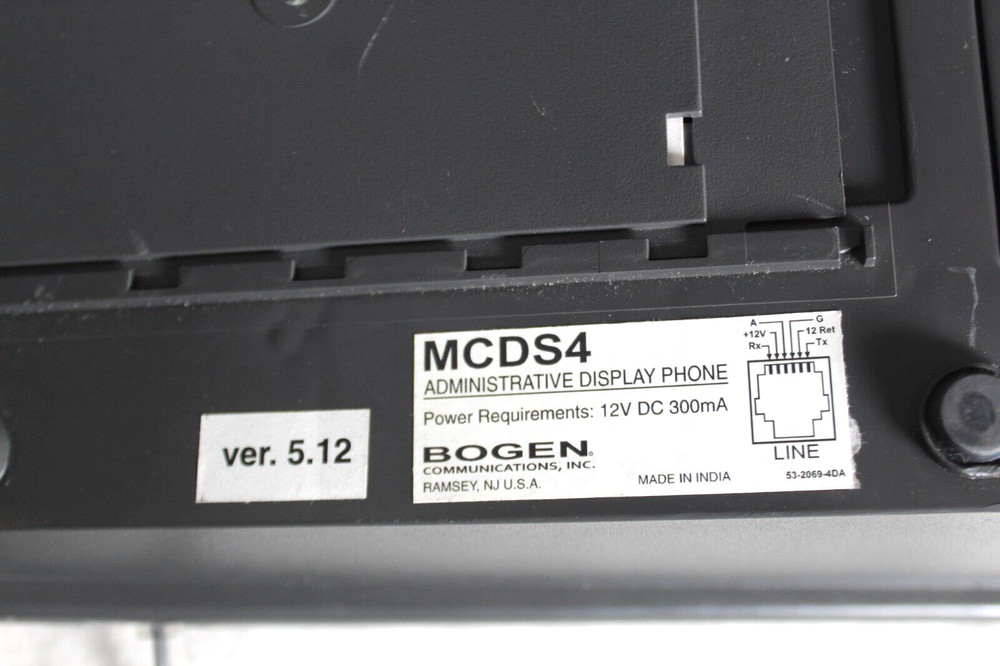 Bogen Communication MCDS4 Multicom Admin Phone w/ Handset & Stand