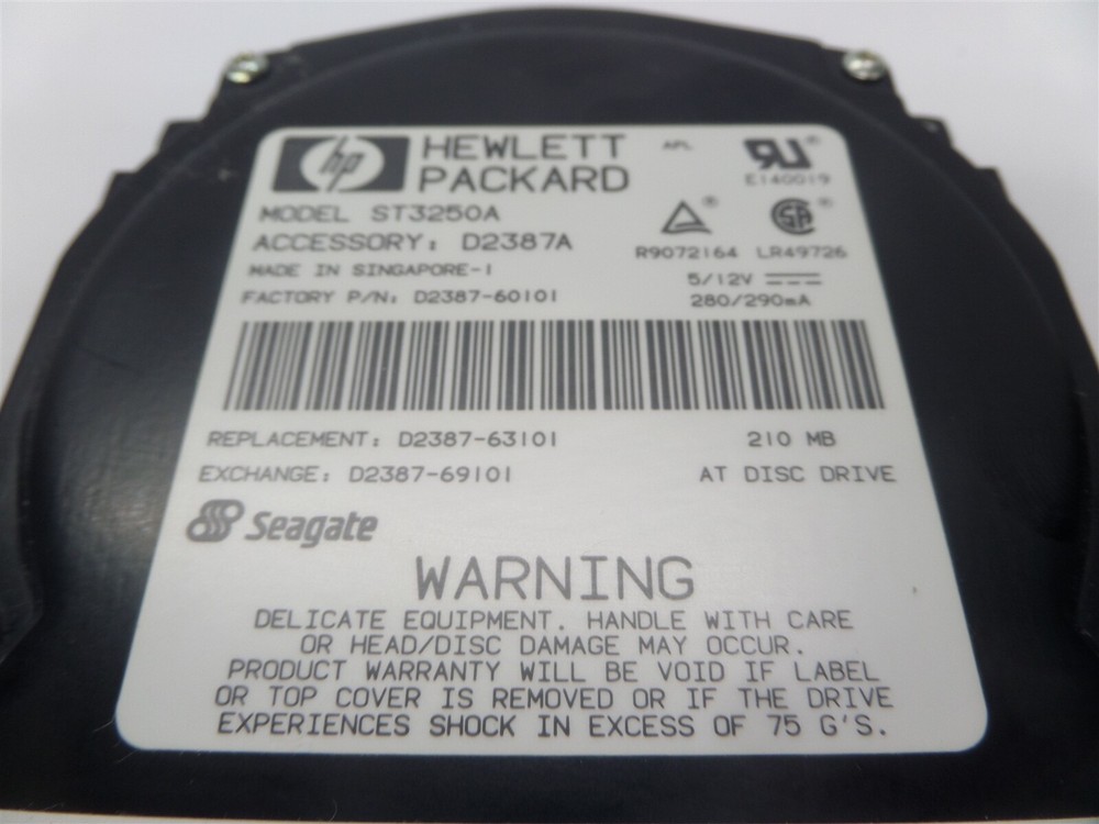 Hewlett Packard ST3250A 3.5" 213MB Hard Disk Drive