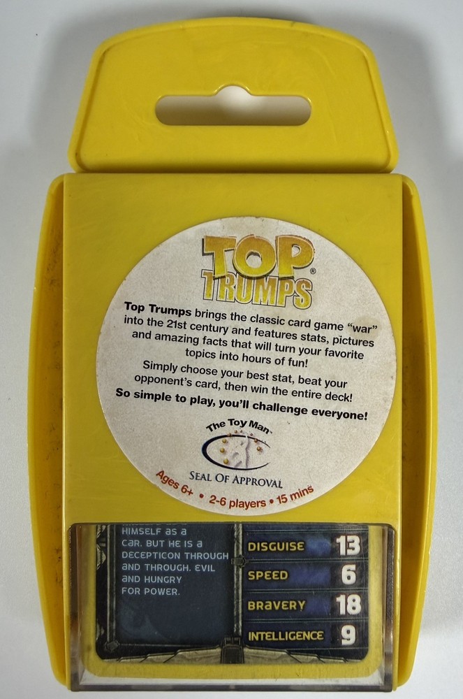 Transformers Top Trumps