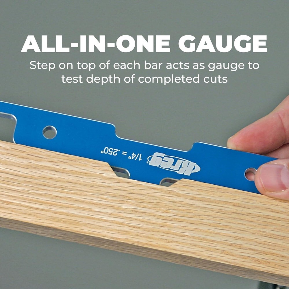 7-Piece Precision Router Table Set Up Bars